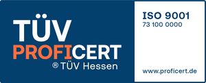 TÜV Hessen PROFICERT ISO 9001 - Logo